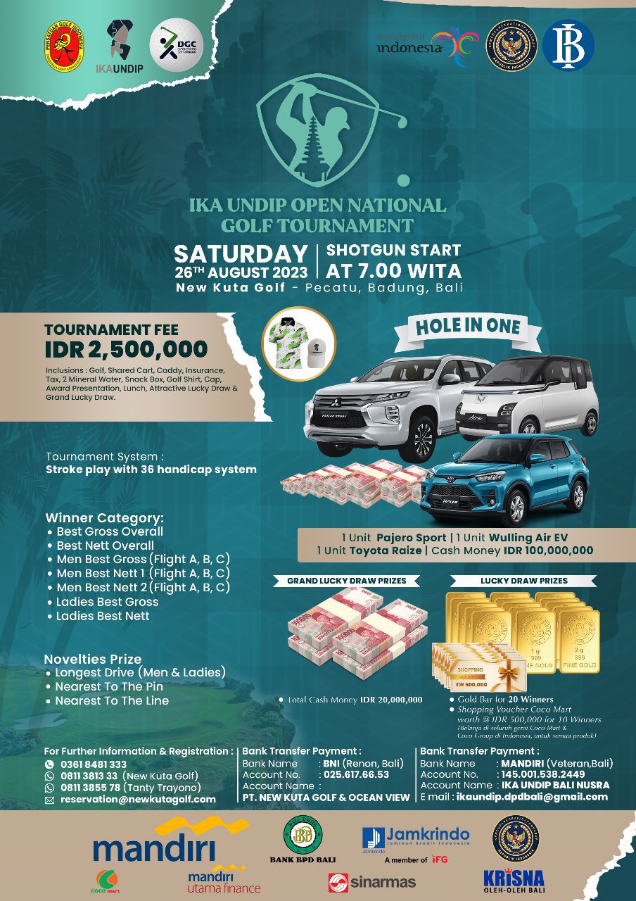 IKA UNDIP OPEN NATIONAL GOLF TOURNAMENT