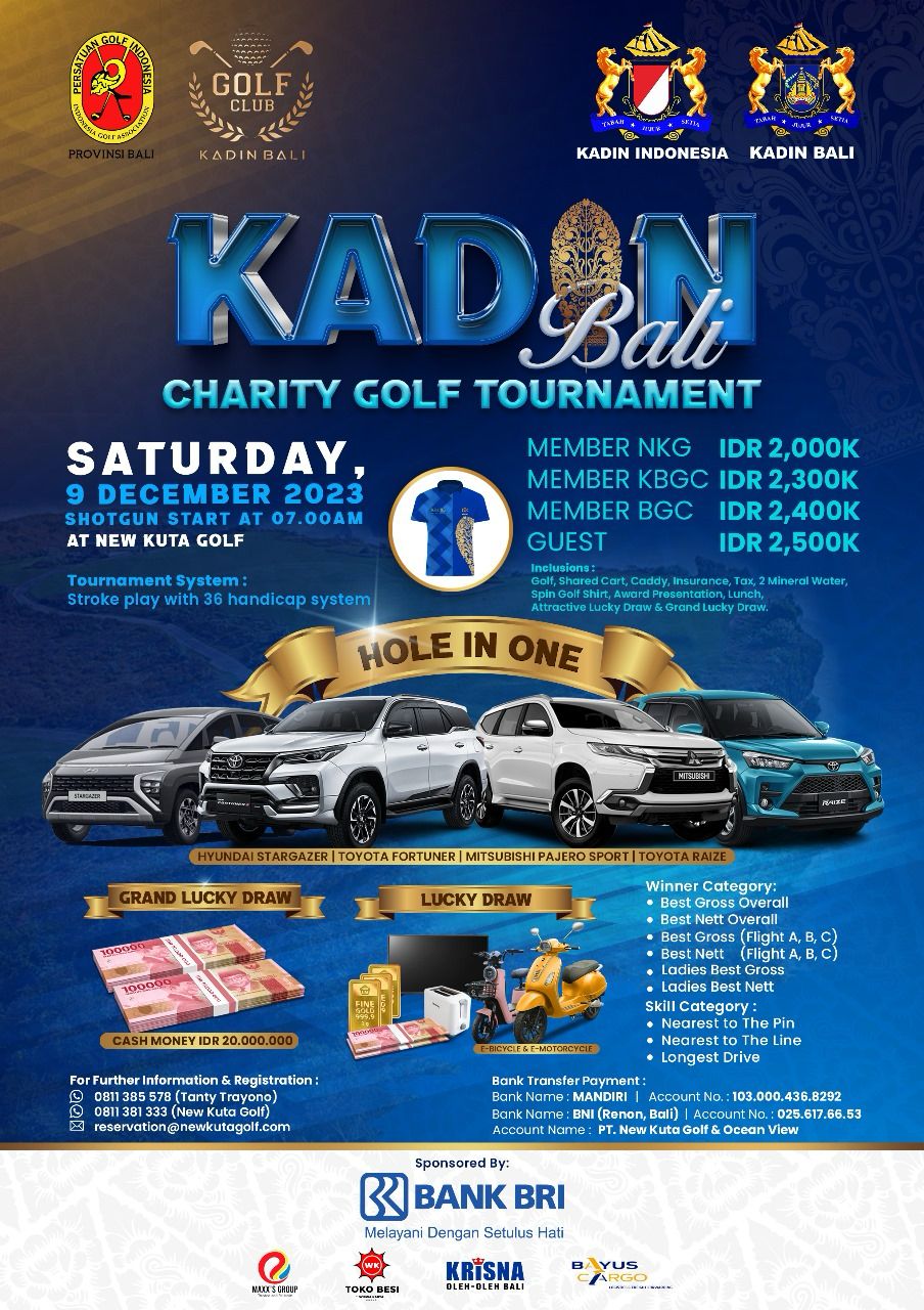 KADIN BALI CHARITY GOLF TOURNAMENT